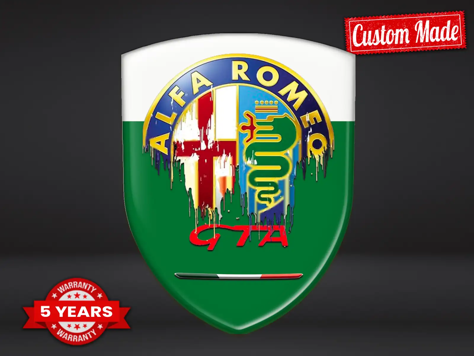 Alfa Romeo Silikonlogo Auto Universal Hochwertig Professionell